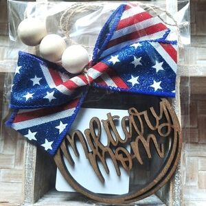 "Military Mom" Car Charm